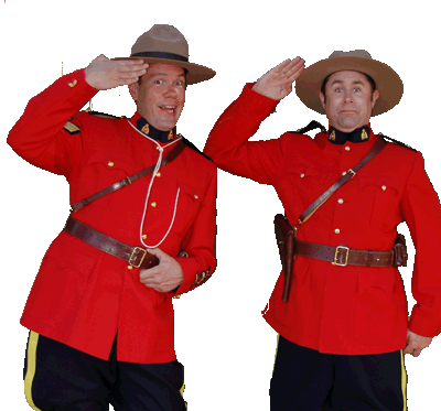 Canadian Mountie Characters Vancouver