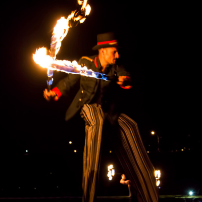 Vancouver Fire Artist Circus Act