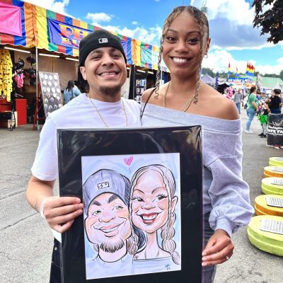 Vancouver Live Event Artist Sarah Couple Portrait