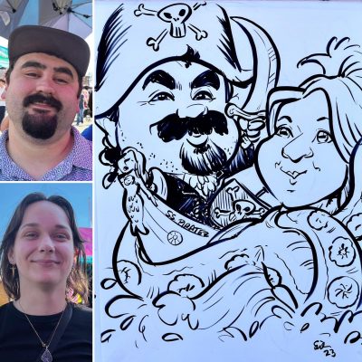 Vancouver Live Event Artist Sarah Couple Caricature