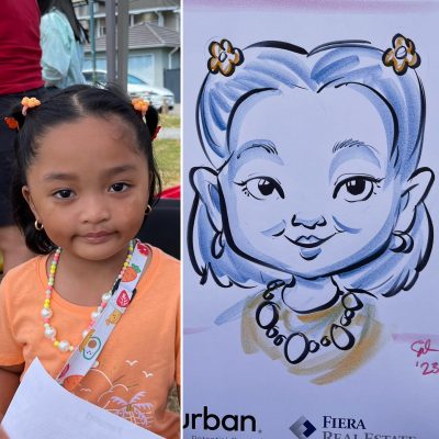 Vancouver Live Event Artist Sarah Kid Caricature