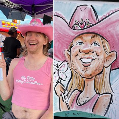 Vancouver Live Event Artist Sarah Funny Caricature on live event