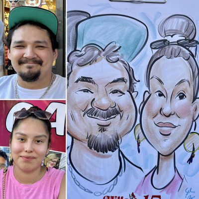 Vancouver Live Event Artist Sarah Couple Portrait
