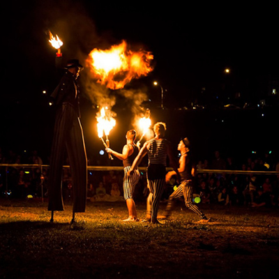 Vancouver Fire Artist Circus Act