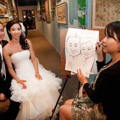 Vancouver Live Event Artist Sarah Wedding Caricature