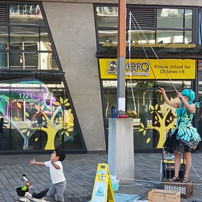 The Bubble Fairy in Vancouver