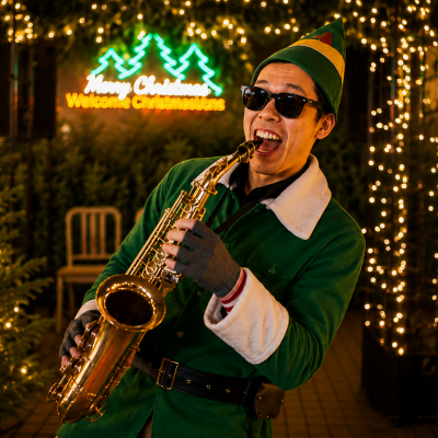 Saxy Elf in Vancouver