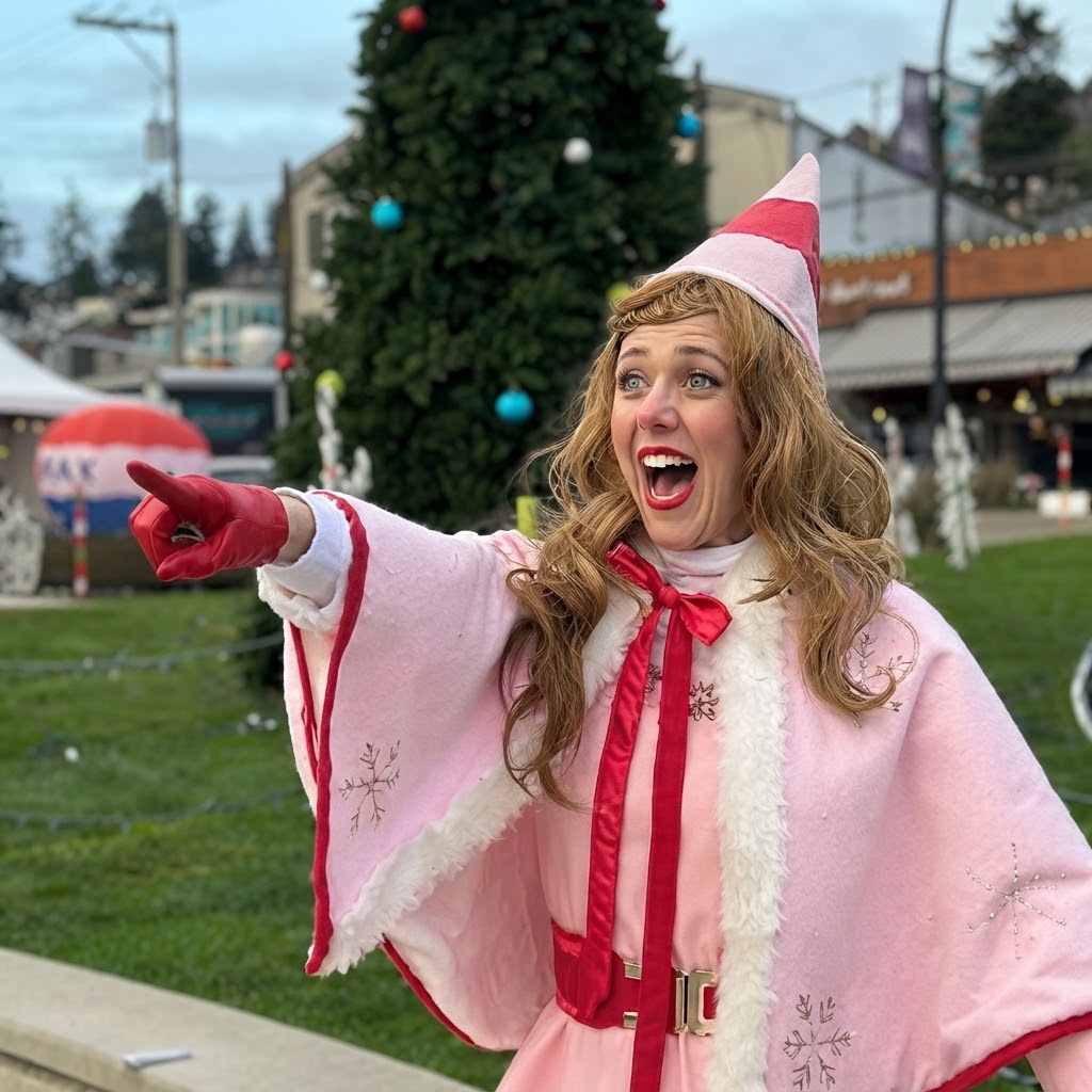 Jovie the Christmas Elf in Vancouver